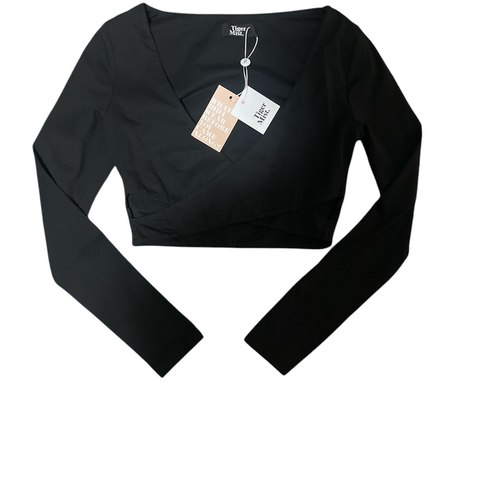 Tiger Mist criss cross Crop Top